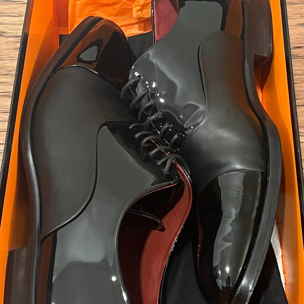 MAGNANNI CESAR PATENT LEATHER CAP TOE black - SIZE 9.5
